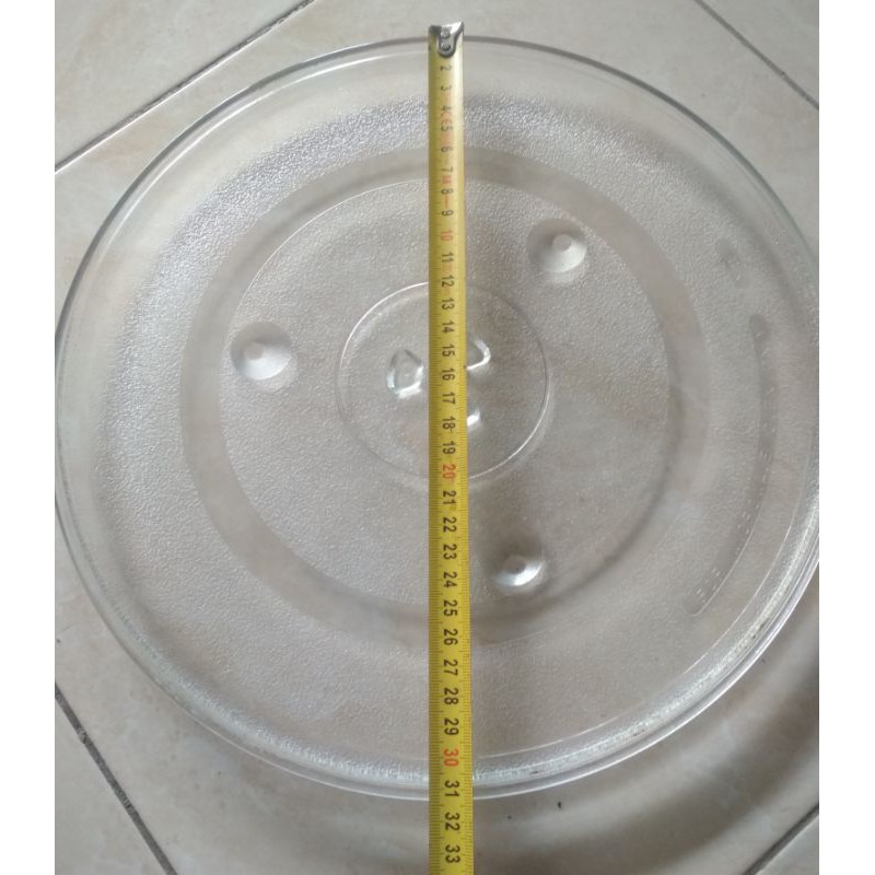 Botating Glass / piring Kaca Bekas Oven Microwave Diameter 31Cm