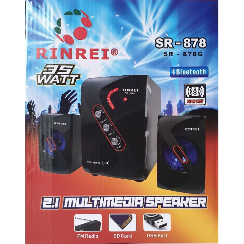 Speaker Bluetooth Rinrei SR878G Radio