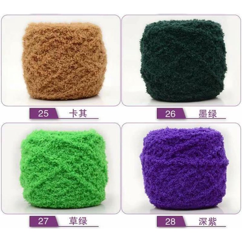 (25-45) TOWEL YARN Benang Rajut Handuk Bonbon Poppy import