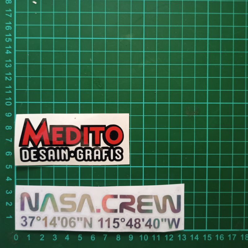 Sticker Cutting NASA CREW