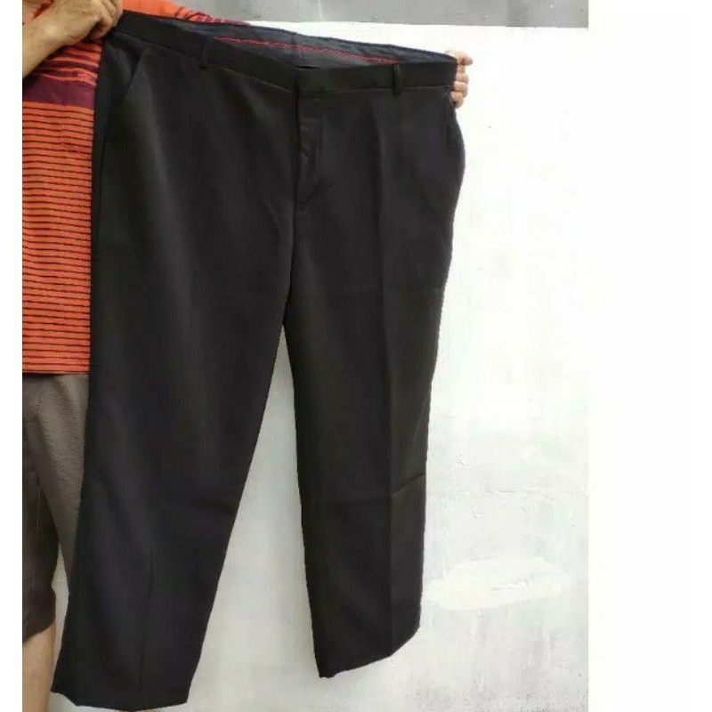 CELANA KERJA PRIA CELANA KAIN / FORMAL / BAHAN / KANTOR / JUMBO / CELANA BAHAN HITAM PRIA MURAH