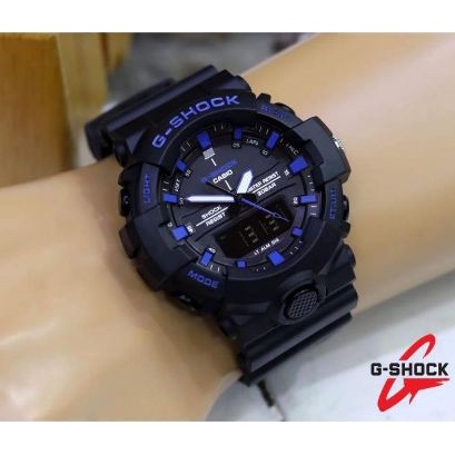 TERLARIS !!!! GSHOCK CASIO GA 800 DUAL TIME 2JARUM JAM TANGAN PRIA SPORT ANTI AIR