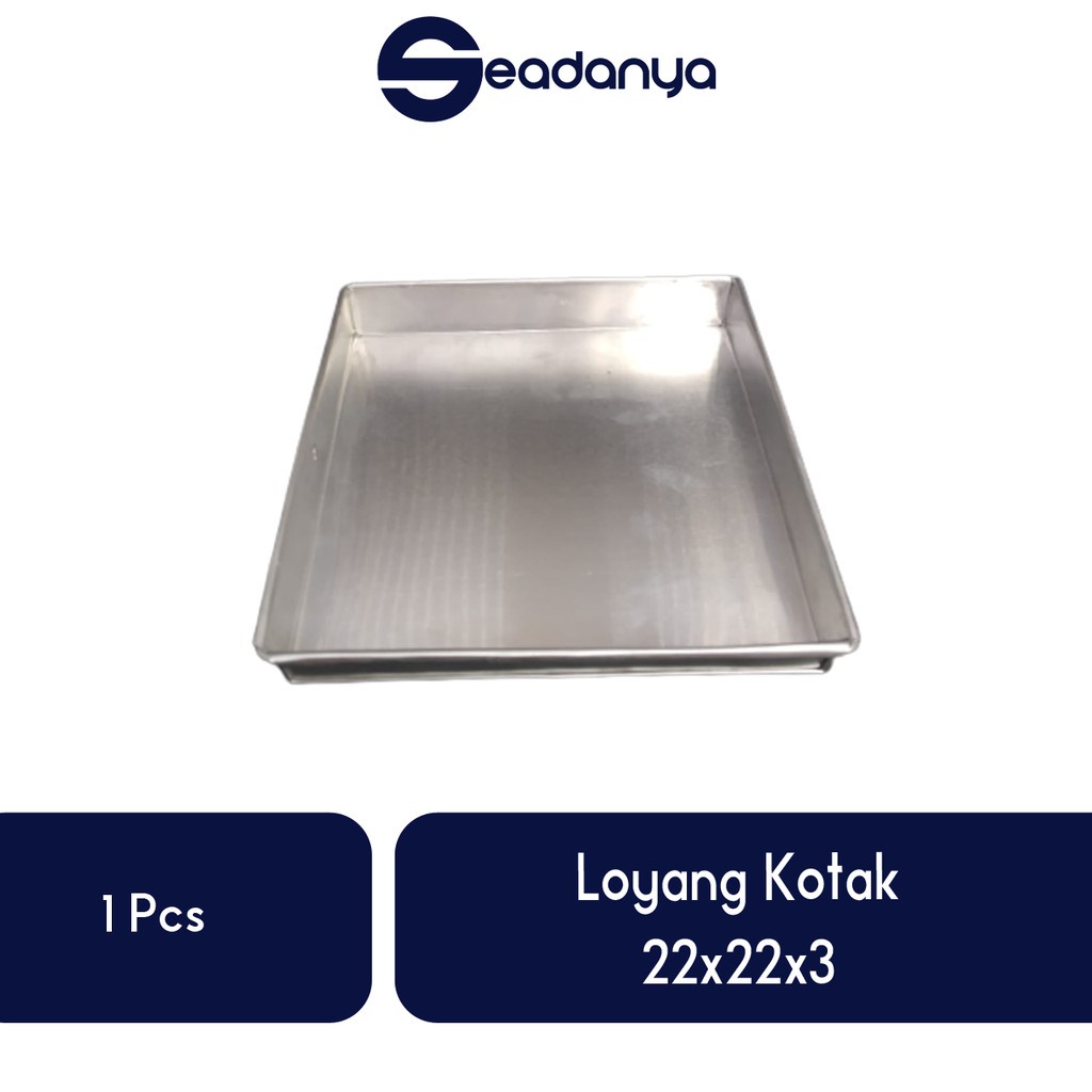 

Loyang Kotak 22x22x3-Loyang /Loyang Terbaru/Loyang/Loyang Ukuran 22x22x3/Loyang Terlaris/Loyang Termurah