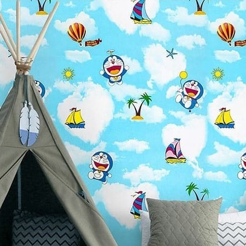 Wallpaper stiker dinding kamar tidur / wallpaper 3d wallstiker motif elegant 45cm X 5meter-GH032-5M