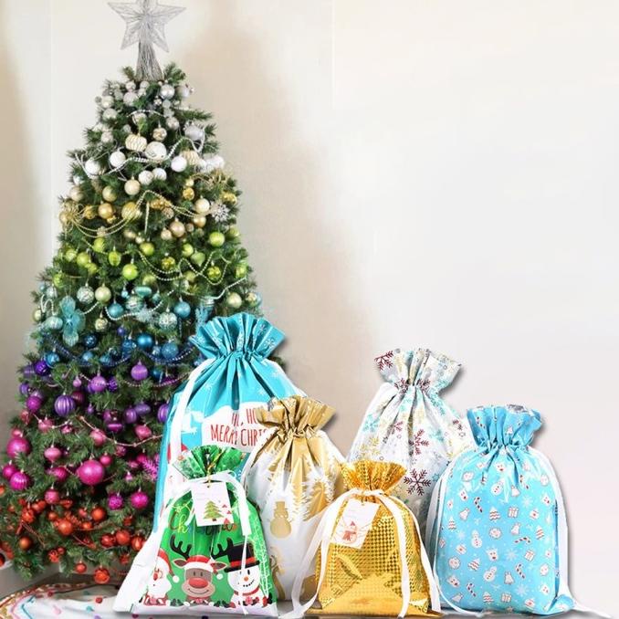 

CHRISTMAS GIFT BAG PRESENT SACKS SET STORAGE XMAS 30PCS BAGS DGFXG6563
