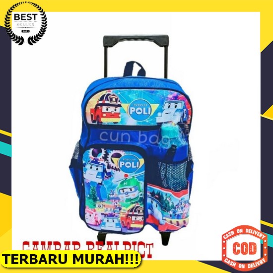 Tas Sekolah Anak Troley Tk Minnie Mouse Muka Kuping 3D Timbul Tas Anak Perempuan Karakter Terbaru Te