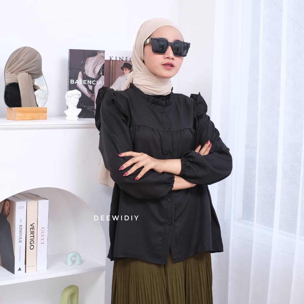 KEMEJA WANITA BUSUI UNTUK FORMAL DAN CASUAL - KELSY BLOUSE DEEWIDIY