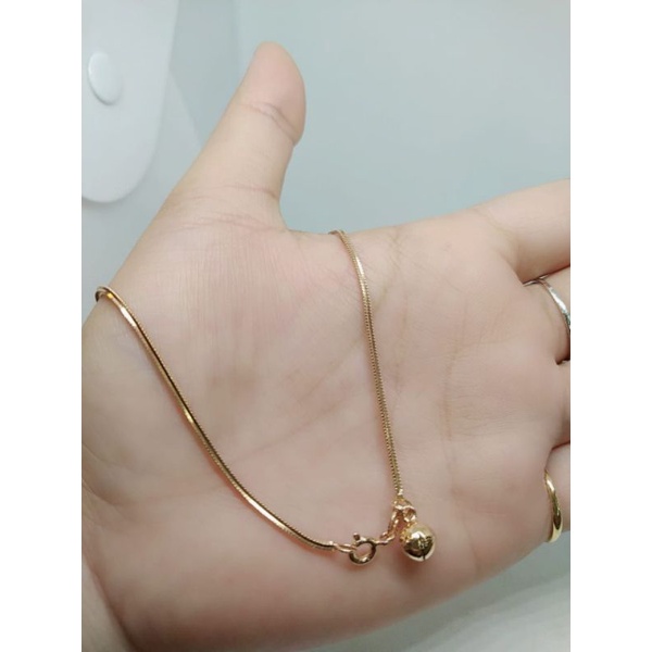 gelang kaki casandra 1bel/gelang perak asli 925/gelang kaki fashion wanita/gelang kaki 925