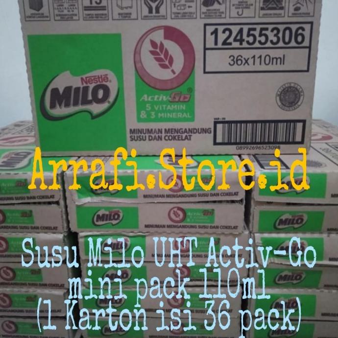 

READY COD Susu Milo UHT Activ-Go mini pack 110ml (1 Karton isi 36 pack)