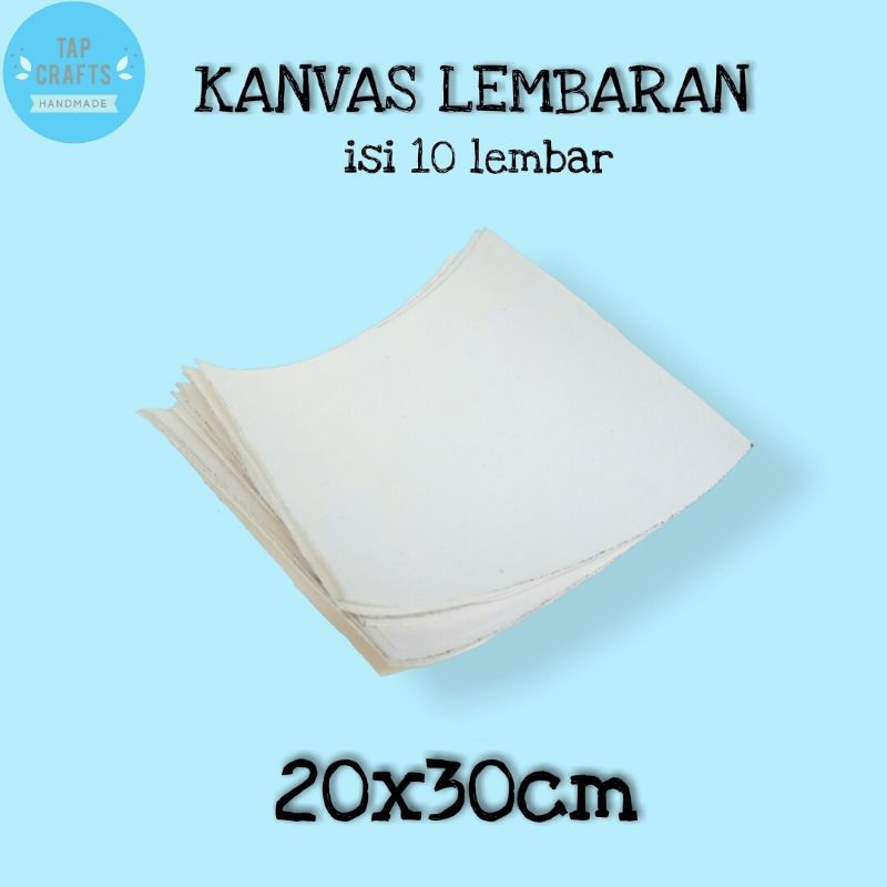 

Kanvas Lukis Lembaran Polos 20x30cm isi 10lembar