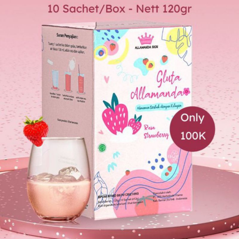 

Kolagen Gluta Allamanda By AllamandaSkin - Minuman Kolagen BPOM - Collagen BPOM