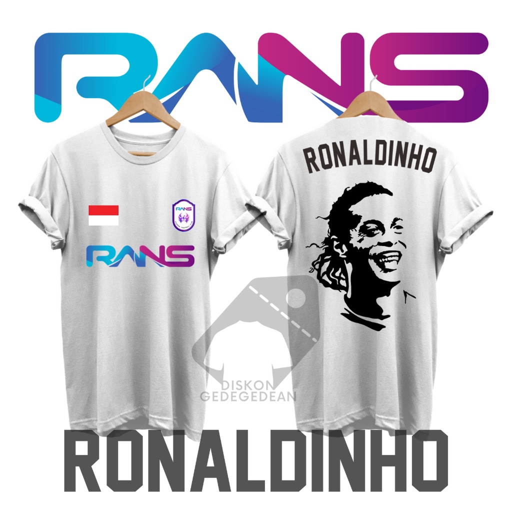 Baju Kaos Rans FC Rans Entertaiment - Tshirt Rans FC Ronaldinho Face