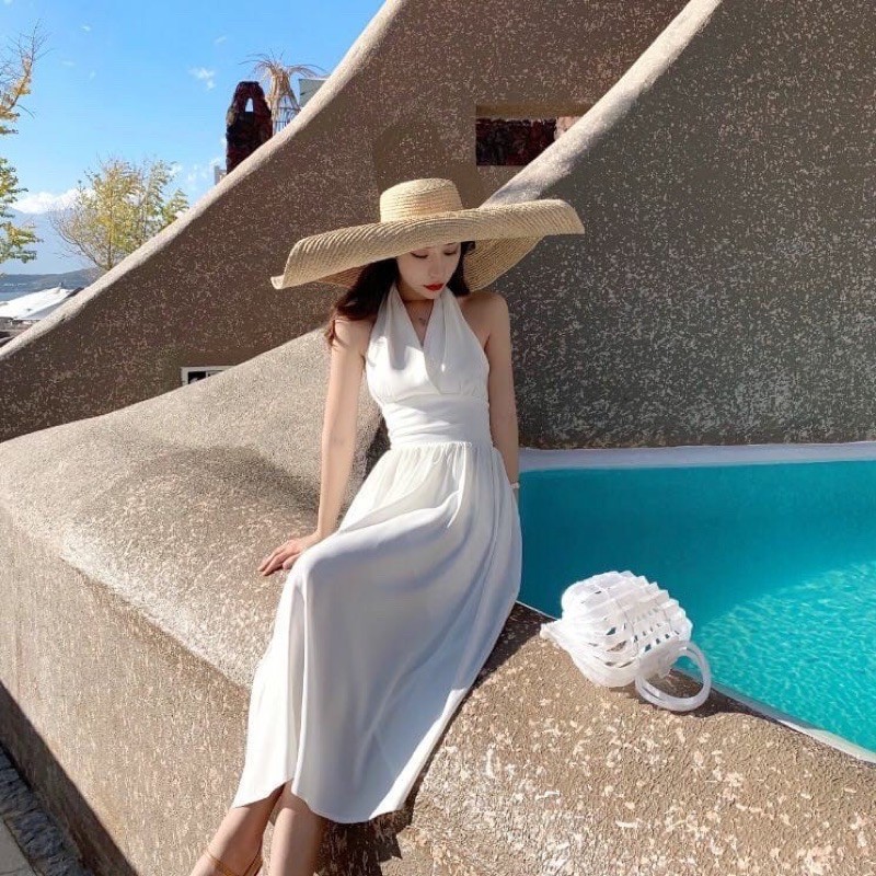 Kefi White Dress / Baju Pantai / Dress Pantai