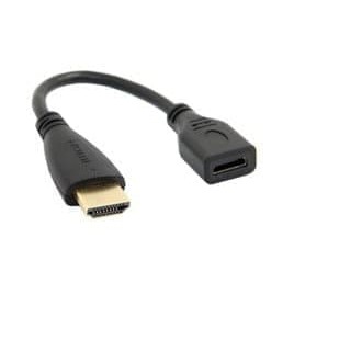 Kabel HDMI Extension Male to Female Sambungan HDTV 10 CM 10CM