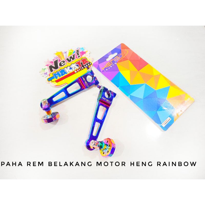 paha rem belekang rainbow heng paha rem belakang twotone cnc paha rem variasi motor matic bebek