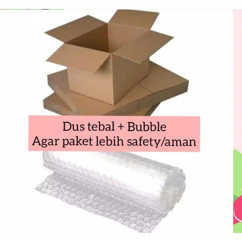 

tambahan Peking dus + bubble wrap agar Peking lebih safety dari benturan dan hujan