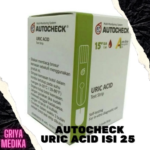 STRIP AUTOCHECK Uric Acid/Asam Urat - ISI 25 STRIP