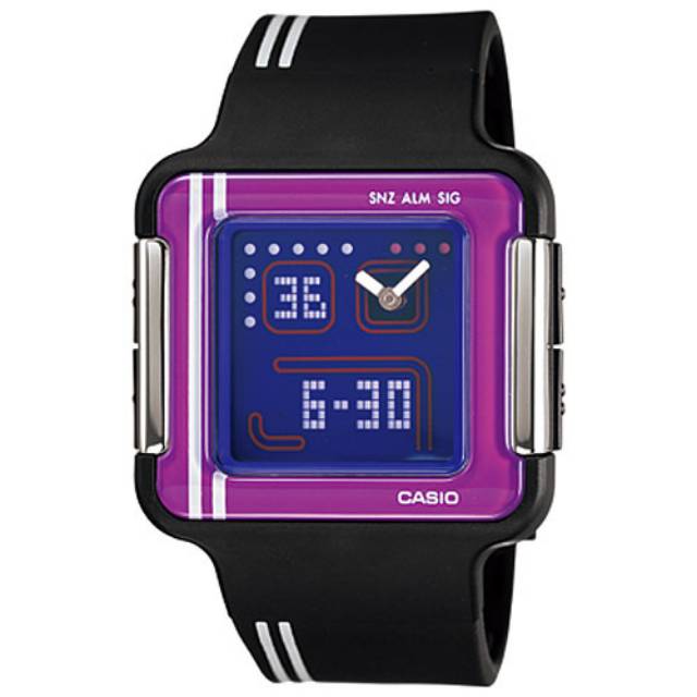 Casio Poptone Waktu dunia LED light Lady Perhiasan LCF-21-1 LCF-21-1DR
Original