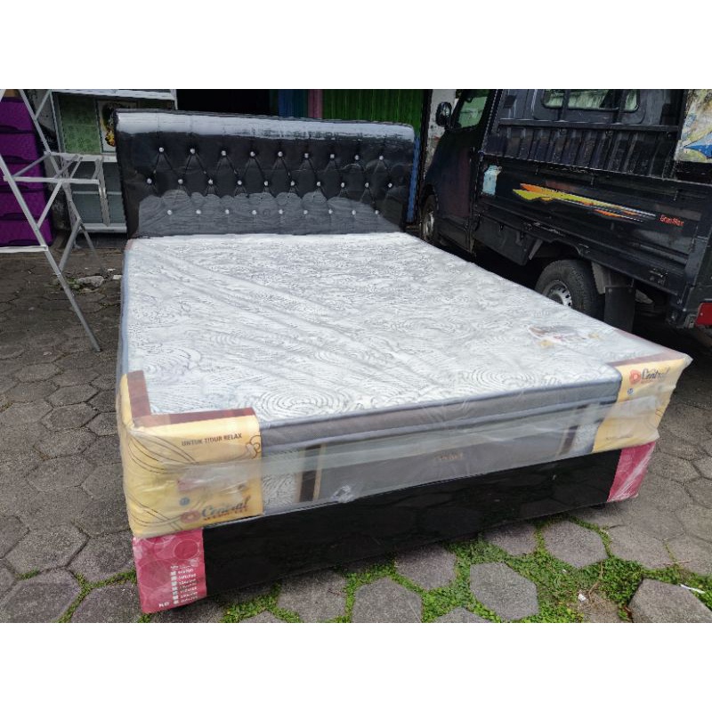 HARGA PABRIK - SPRINGBED CENTRAL DELUXE POCKET 160 SET DIVAN - FREE ONGKIR SEMARANG