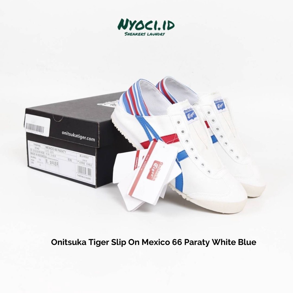 Onitsuka Tiger Slip On Mexico 66 Paraty White Blue