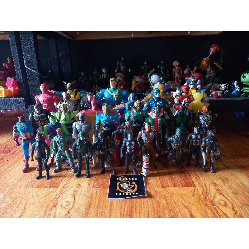 Action Figure power rangers captain amerika iron man satria baja hitam bima x legend hero tentara ar