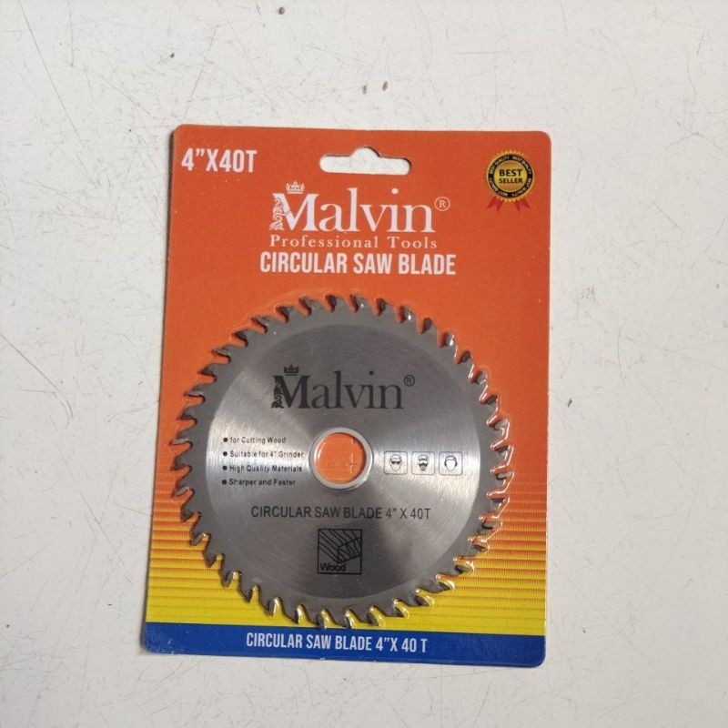 Malvin Saw Blade 4&quot;x40T / Malvin mata pisau potong kayu 4&quot;x40T