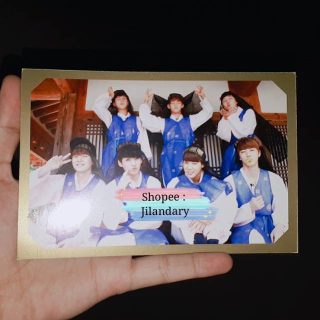 BTS 2014 DIARY MD POSTCARD HANBOK VERSION OFFICIAL RARE
