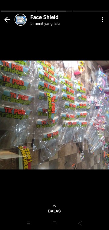 Face Shield Anak Buka Tutup Karakter Custom Nama Untuk Pelindung Wajah Anak Naik Turun Lucu Murah