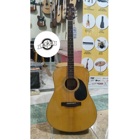 GITAR AKUSTIK ELEKTRIK SEGOVIA NATURAL CREAM WITH BLACK