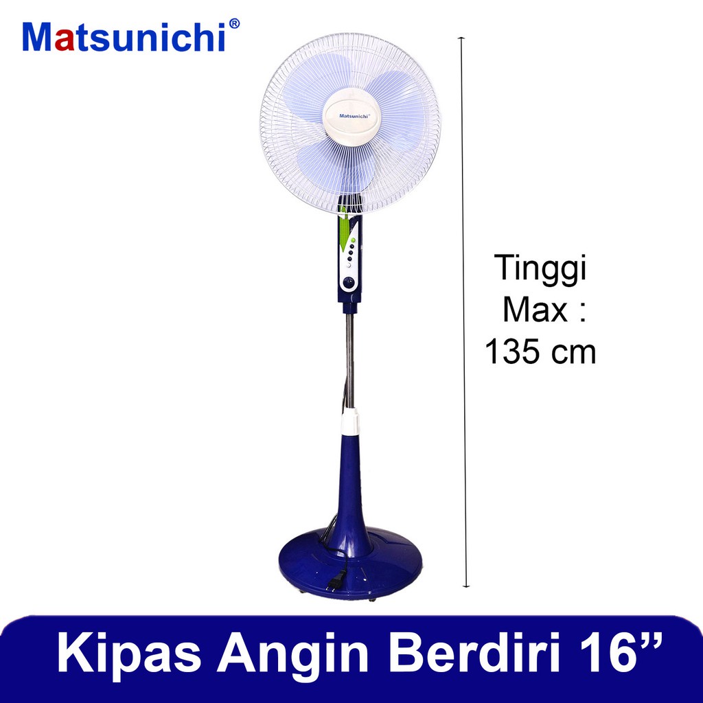 Jual Stand Fan Kipas Angin Berdiri Kaki Bulat Matsunichi FS-328 B20 B ...