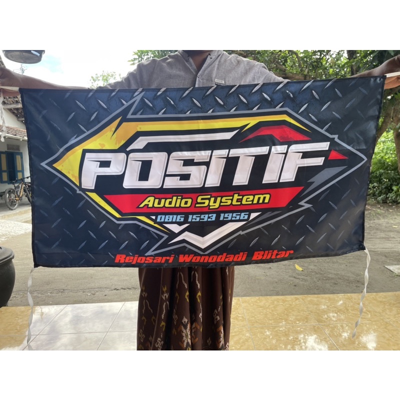 Cetak Bendera Kain Satin Bendera Printing Custom Desain Sendiri