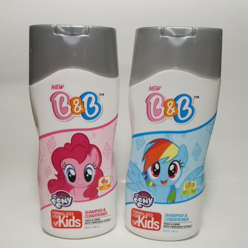 Jual B&B Kids My Little Pony Shampoo & Conditioner 200 Ml. | Shopee ...