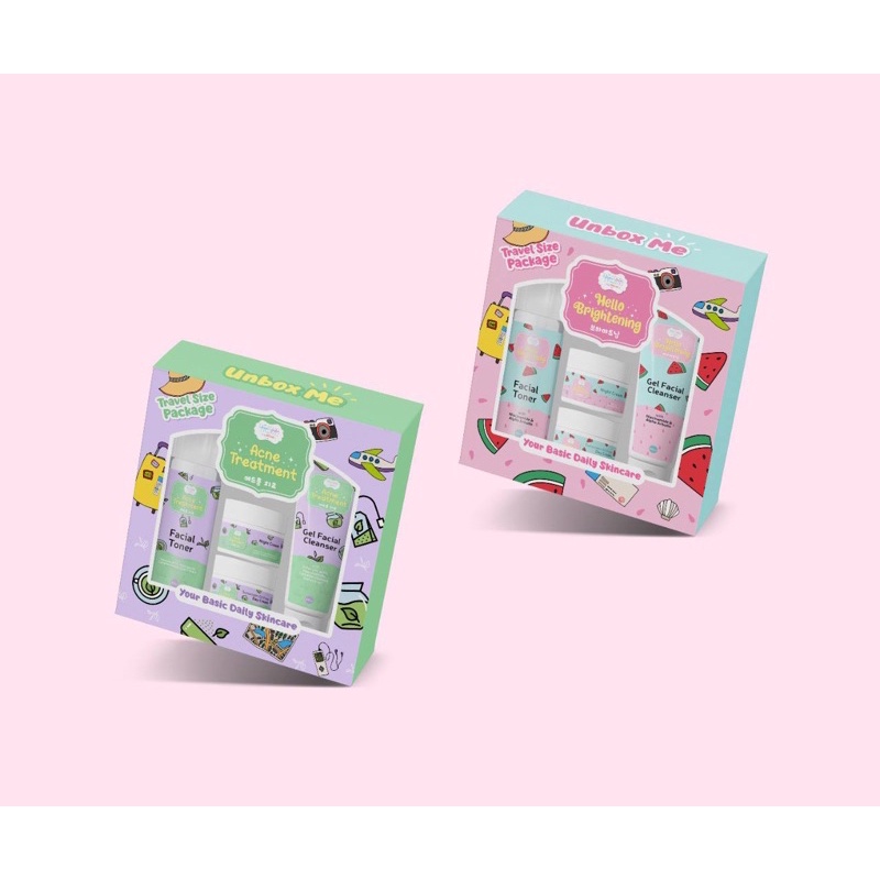 (READY) SKINCARE TRAVEL YEPPU-YEPPU | SKINCARE HELLO ACNE YEPPU-YEPPU | SKINCARE HELLO BRIGHTENING Y
