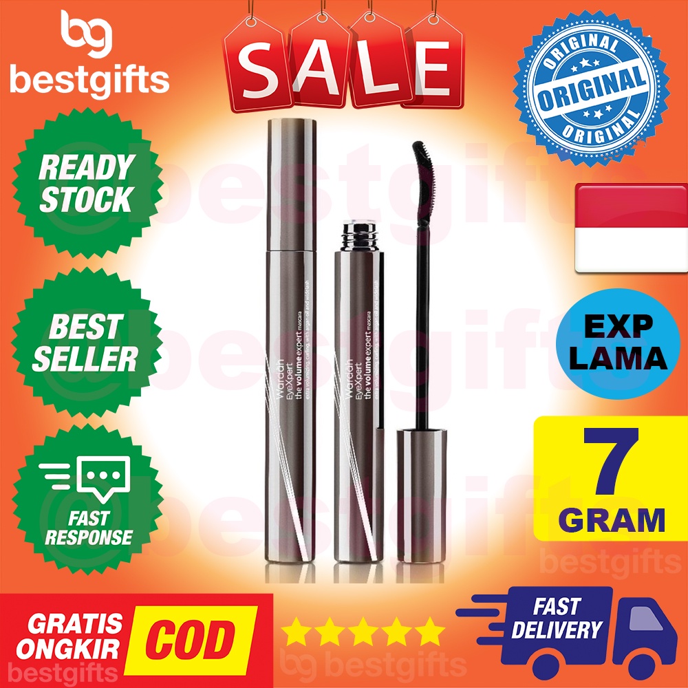 WARDAH THE VOLUME EXPERT MASCARA EYEXPERT WATERPROOF MASKARA BULU MATA TEBAL ANTI AIR BLACK 7 GRAM