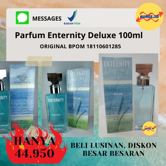 TERMURAH ORIGINAL BPOM Parfum Enternity Deluxe Eau De Parfum 100ml