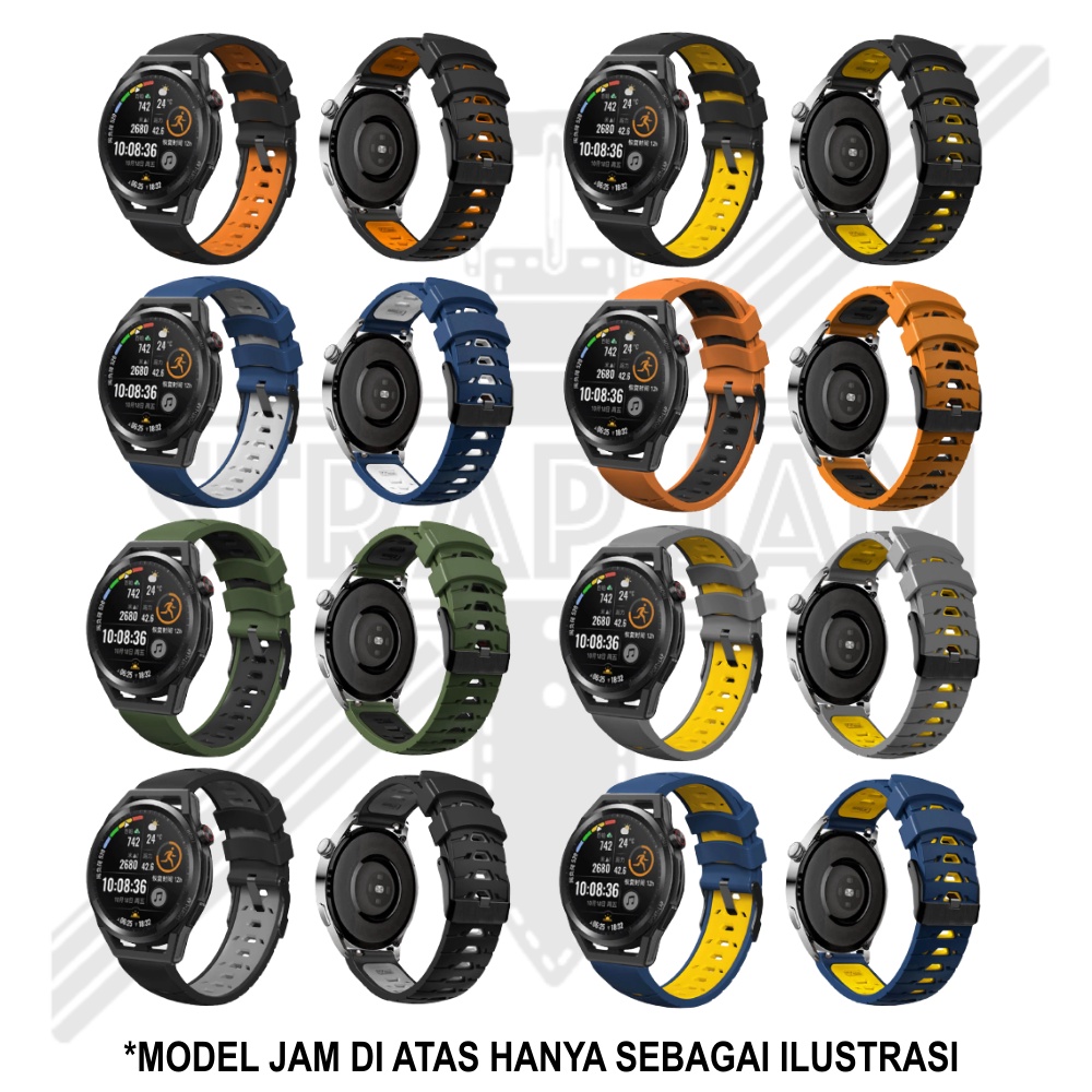 GTO Tali Jam Haylou GST LS09B (Kotak) - Strap 22mm Rubber Silikon Keren