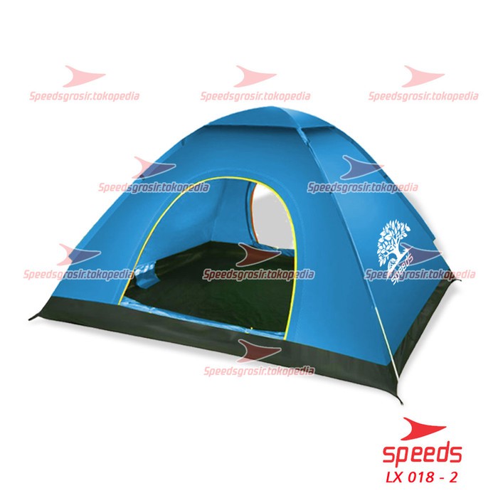 TENDA CAMPING TENDA KEMAH SPEEDS 4 ORANG LIPAT PORTABLE 002  BIRU