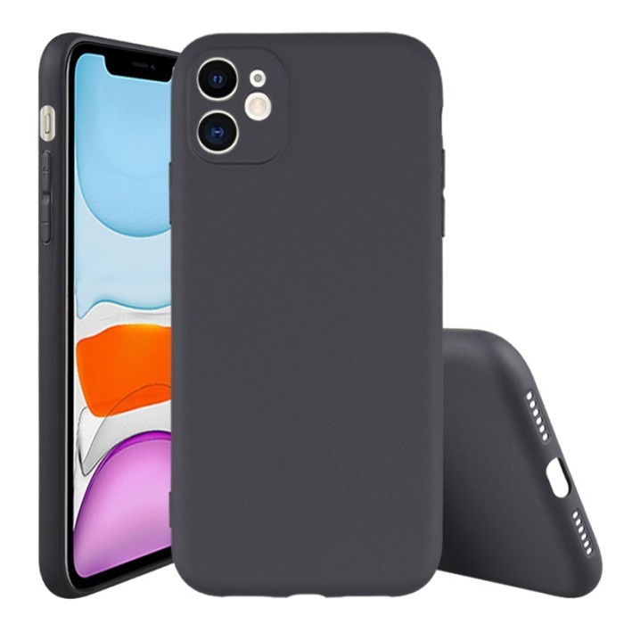 IPHONE 12 MINI 12 IPHONE 12 PRO IPHONE 12 PRO MAX PROMAX CASE SOFTCASE BLACK PREMIUM SILIKON HITAM CASING PELINDUNG KAMERA COVER PROTECT CAMERA