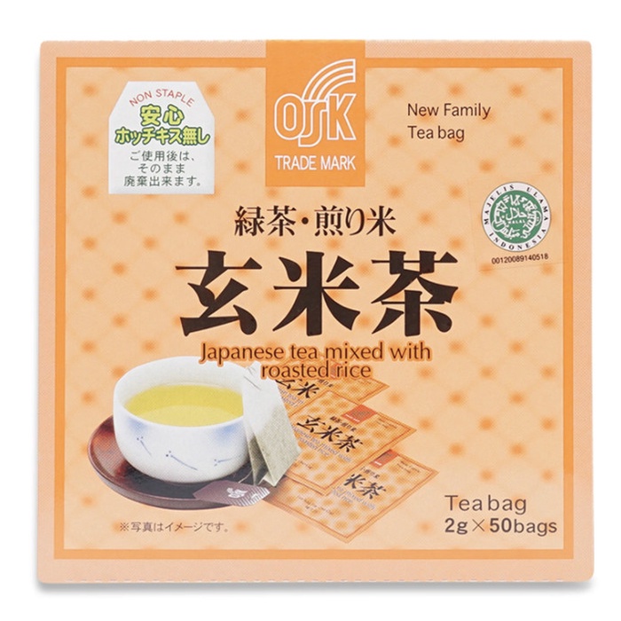 

(BISA COD) OSK Japanese Green Tea with Roasted Rice 50s X 2g