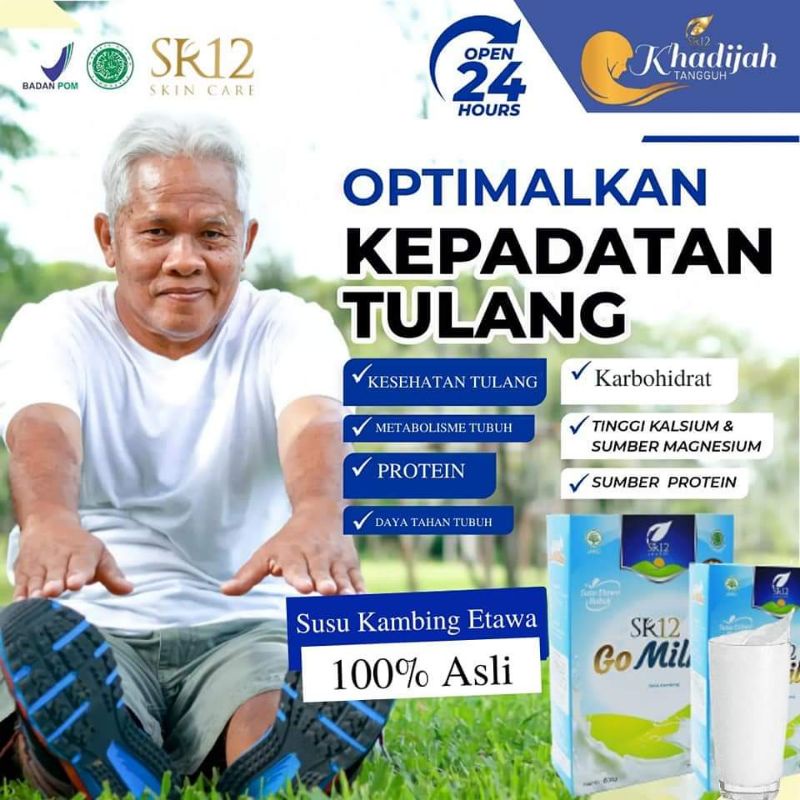

RNS COD SUSU KESEHATAN ATASI OSTEOPROSI* goMilku SR12 susu etawa / BPOM