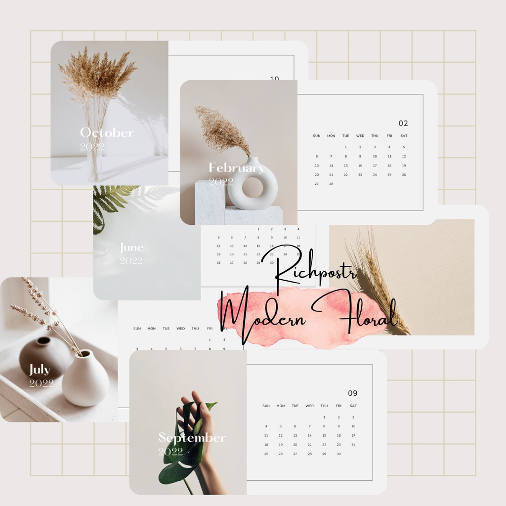 

PLANNER KALENDER AESTHETIC 2023 (12halaman) - TEMA VOL.3 FRESH NATURE - lanskap calendar anak muda perlengkapan kaleder estetik terbaru richpostr