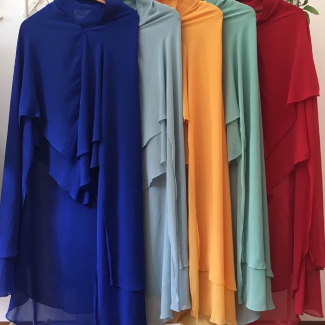 Khimar jumbo 2 layer