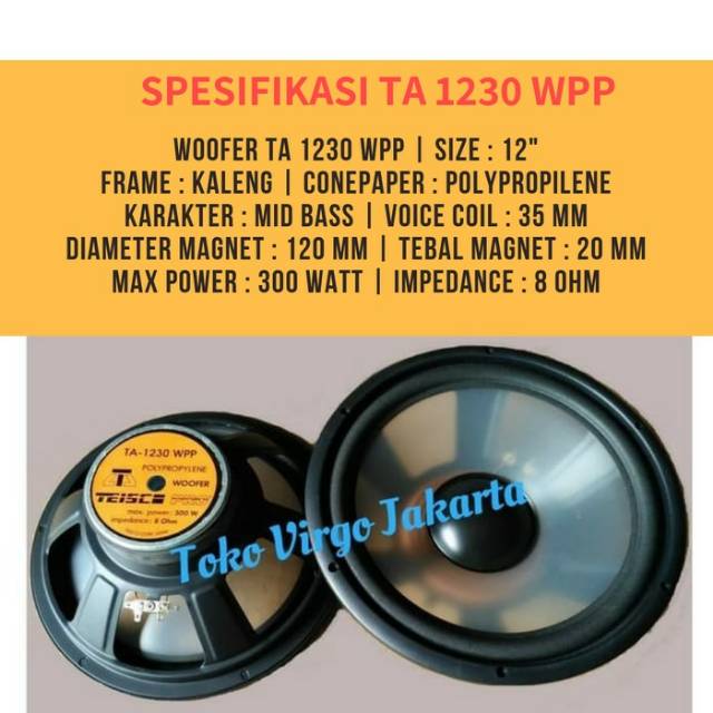 speaker teisco 12 inch