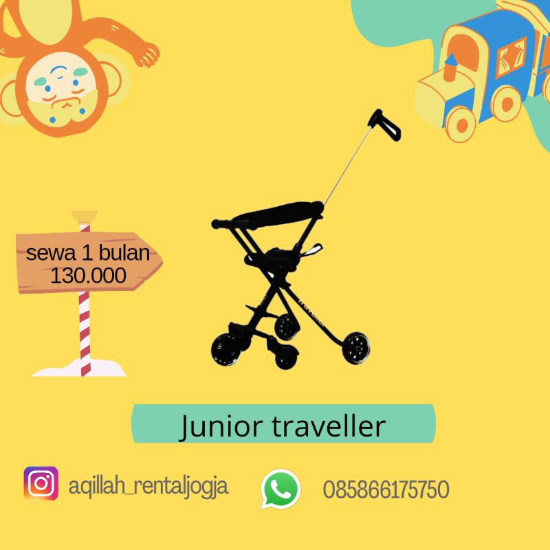 stroller junior traveller sewa Jogja tidak dijual