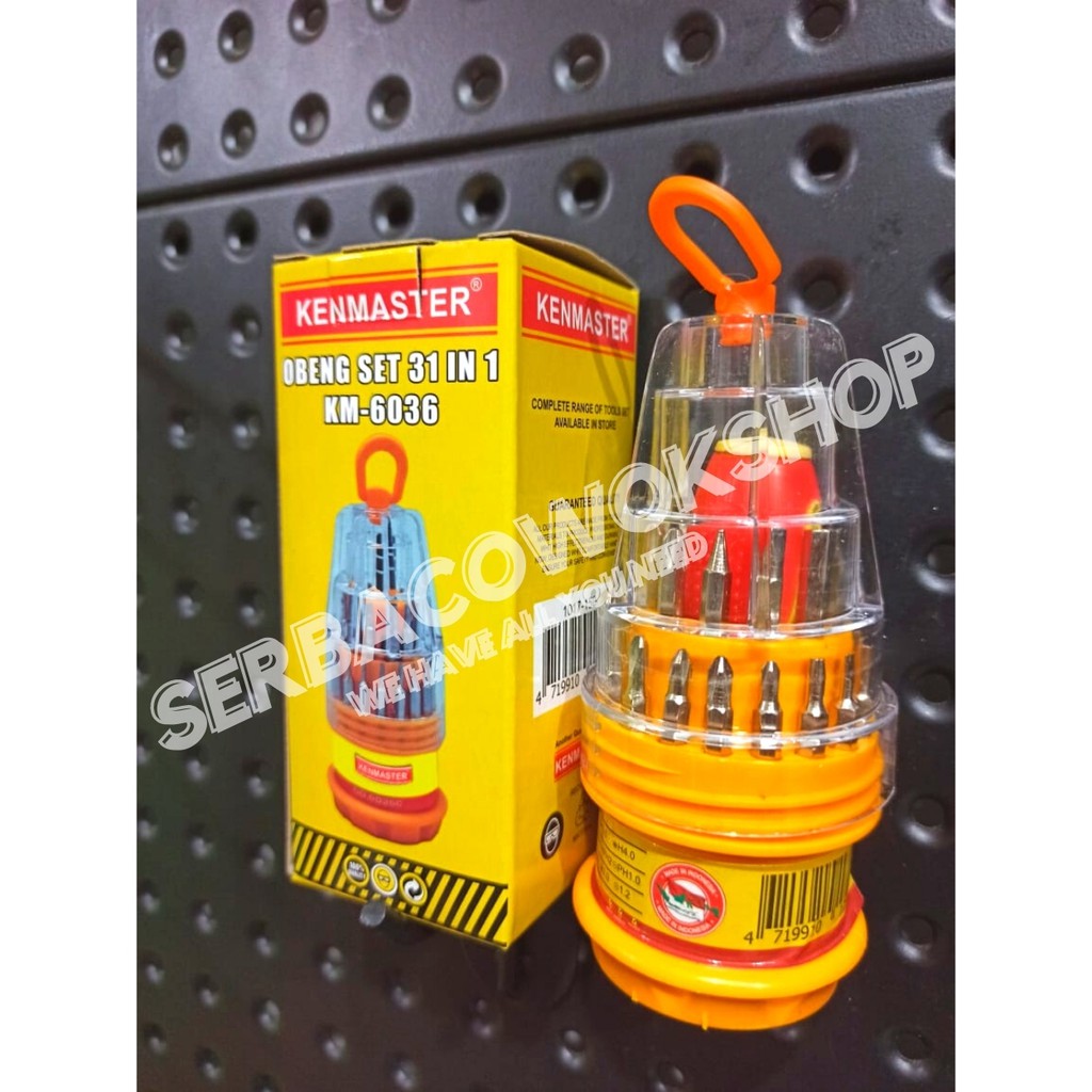 Kenmaster Obeng HP Set Botol 31 in 1 Obeng Serbaguna Termurah Berkualitas