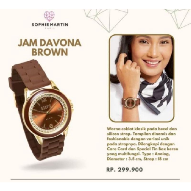 jam tangan davona brown sophie paris promo
