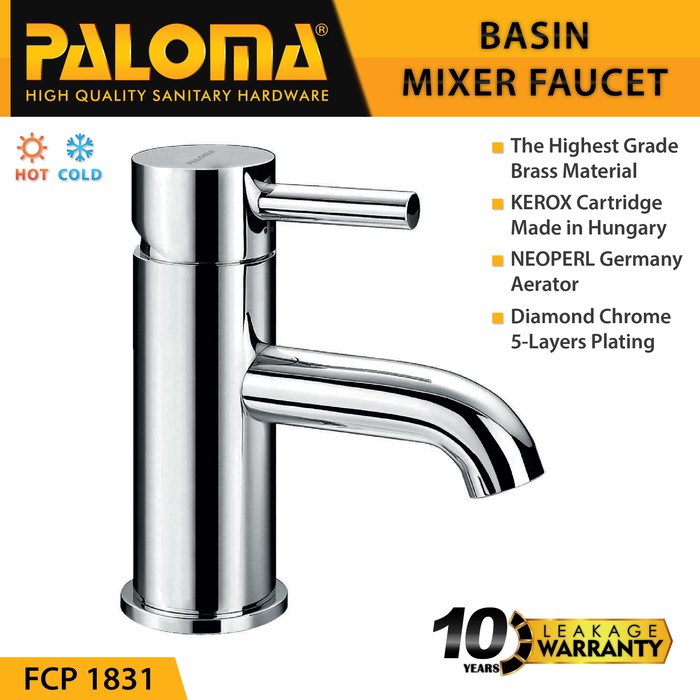 PALOMA FCP 1831 Keran Mixer Wastafel Cuci Tangan Panas Dingin Kran Air