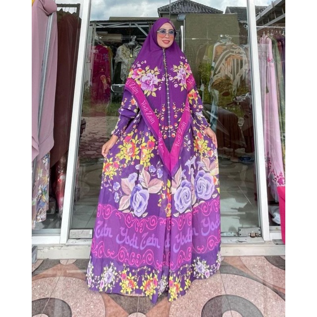 DRESS KINAN PREMIUM SET ( Wanita yang Tangguh ) Ori by yodizein syari