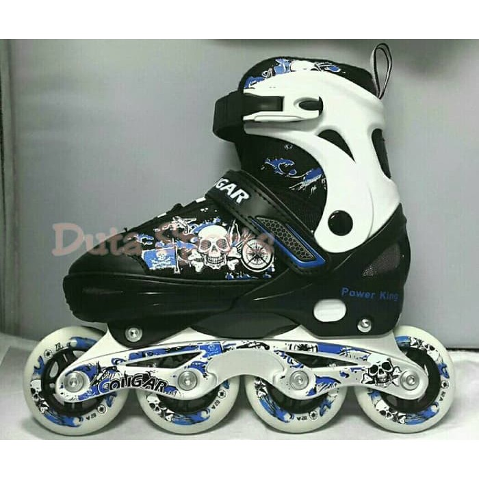 {BEST SALE}  Sepatu Roda COUGAR POWER KING ( Blue/Black )