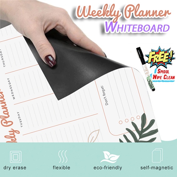 

MAGNETIC WEEKLY PLANNER MAGNET KULKAS